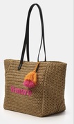 Torba plażowa shopper boho słomiana duża lato wakacje