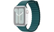 Apple Opaska skórzana w kolorze pawiego pióra do  44-49mm - rozmiar L