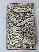 Płaskorzeźba Obraz Cynowy Pomnik Fryderyka Chopina Metaloplastyka