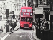 OBRAZ W RAMIE LONDYŃSKI AUTOBUS 140X100cm