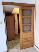 Drzwi przesuwne drewniane przeszklone 267B