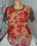 Bluzka damska siateczka tiul 40 L #30  Jak nowa