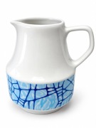 Mlecznik Chodzież dekor 1299 PRL lata 60 porcelana Vintage design pajęczyna