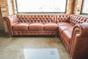 Chesterfield narożnik skóra