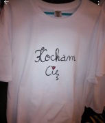 T shirt biały z napisem 