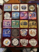 Srebrne monety uncjowe 1 oz orzeł amerykański, panda