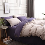 Gezu Pościel 3-częściowa 200x220 cm – Fioletowa, Mikrofibra