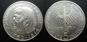 Niemcy (Zachodnie, RFN) 5 marek 1964 (II), srebrna moneta srebro