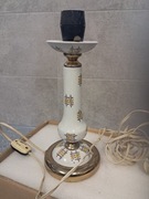 lampka z prlu polam Poznań z porcelany i mosiądzu stan db brak klosza