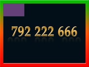 792 222 666 ZŁOTY NUMER STARTER PLAY ŁATWY NA KARTĘ PREPAID GSM