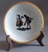 Furstenberg Talerzyk kolekcjonerski scienny Dworska para 