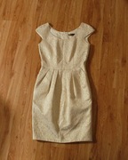 Kremowa sukienka na ramiączkach Françoise