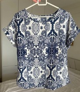 Wzorzysty t-shirt M