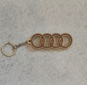 Brelok audi drewniany