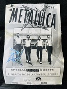 Oryginalny bilet na koncert Metallica z 1996r w Katowicach Spodek