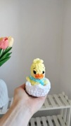 Kaczuszek na szydełku handmade, dekoracja świąteczna 