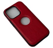 ETUI IPHONE 14 PRO APPLE PREMIUM SKÓRA CZERWONA