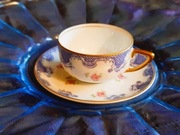 ROSENTHAL   mokka luksusowa, porcelana zlocone uszko 