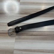 Czarny pasek skórzany - klasyk w super stanie