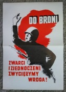 Poster / plakat wojenny DO BRONI, NOWY