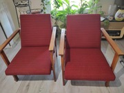 Dwa fotele klubowe PRL