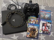 Konsola PlayStation 4 + Gry + 2 orginalne pady kontrolery 
