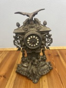 Zegar kominkowy z mosiądzu