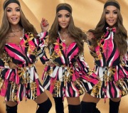 L'OLA BIANKA Komplet welur róż  