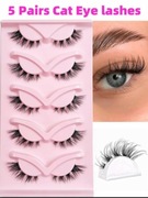 Sztuczne rzęsy Kocie oko . Błyszczyk gratis . 