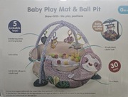 Kojec duża mata edukacyjna leniwiec + zabawki