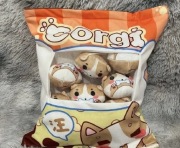 Poduszka z małymi poduszkami corgi dla dzieci 