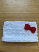 Szydełkowa czapka Hello Kitty