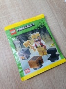 LEGO Minecraft minifigurka min230 Gold Hunter +Crafting Table+Furnace+Anvil