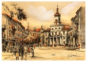 Lublin, Akwarela 21x30cm Pomysł na prezent 