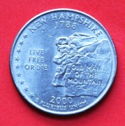 25 Centów 2000  P  r -     USA  New Hampshire