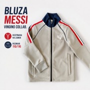 Bluza dziecięca Messi rozpinana szara granat czerwień 110/116