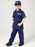 Przebranie kostium dla dzieci Policjant Strój Policjanta 100 3-4 lata nowy