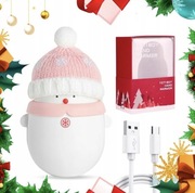 Nowy! Ogrzewacz do rąk elektryczny powerbank bałwanek Mikołaj święta