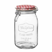 6x Szklany słoik z klipsem Tadar Ivy 1480ml - karton zestaw 6 sztuk Vintage