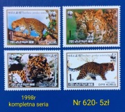 Znaczki fauna:620: zwierzęta, ssaki- Korea Północna 1998r **