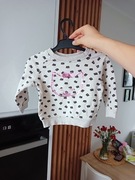 Beżowa bluza w kotki 74 80