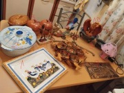 wyprzedaż kolekcji ozdoby mosiężne / ceramiczne figurka 