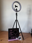 Lampa pierścieniowa ze statywem SENY 260T White