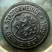 5 Pf Gryfów Śląski bez "F" 1919 Greiffenberg Fe ULTRA RZADKA ODMIANA