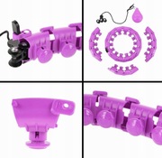 Hula hop z wypustkami HMS 51 cm różowy