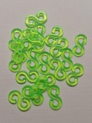 Zapinki haczyki do bransoletek 20 szt zielone