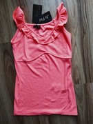 Bluzka top neon pomarańcz 