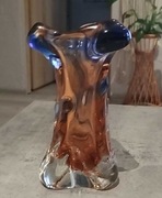 Wazon MCM, ciężkie szkło artystyczne Jan Bernanke Czechy 