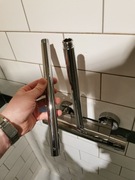 ramię przedłużające prysznic 25cm g1/2 przedłużka chrom 