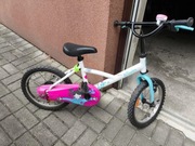 Rower dziecięcy B’TWIN 16” Decathlon dla dziewczynki 4-6 lat 105-120cm